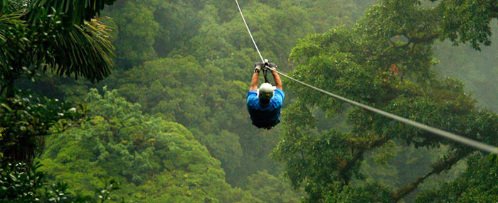 سرگرمی زیپ لاین