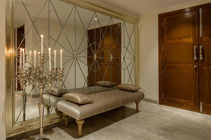 دیوار آینه‌ای کامل