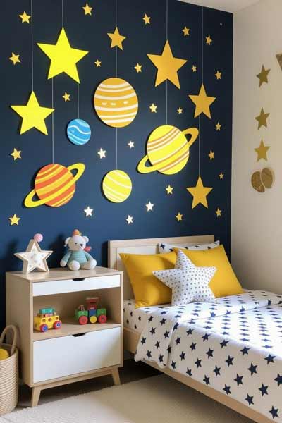 کهکشان دیواری برای اتاق کودک 