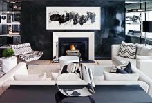 دیوار اتاق با نقاشی دارک و لایت