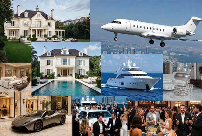 نمایی از زندگی ثروتمندان 